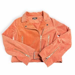 LULU’S Women’s Clay Corduroy Moto Jacket Size Small